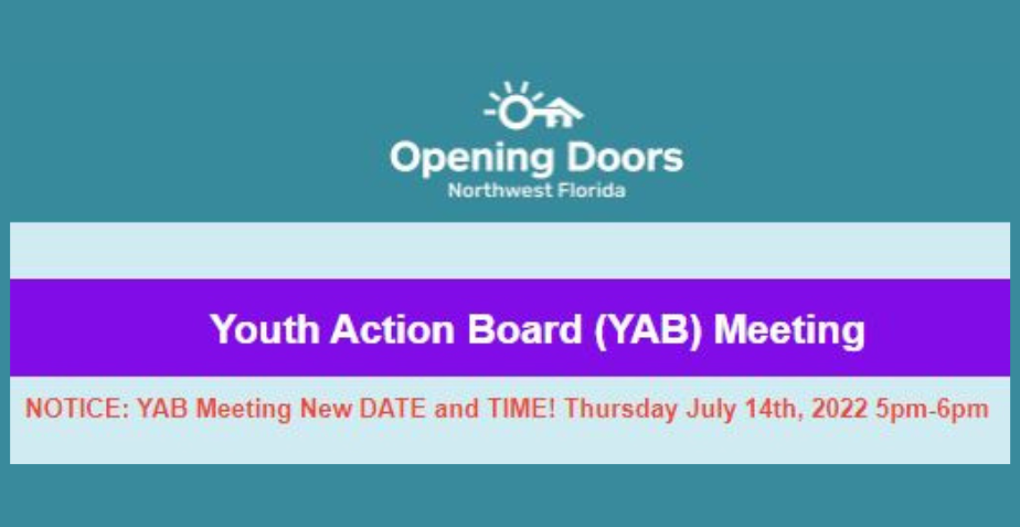Youth Action Board (YAB) Meeting – July 14, 2022
