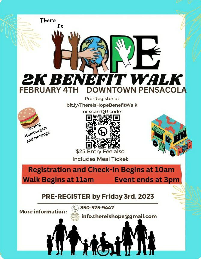 2k benefit walk at downtown pensacola