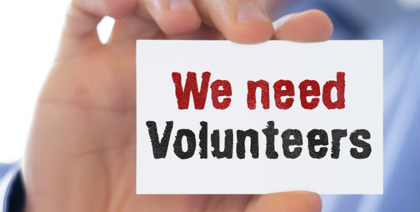 Homeless Connect Event Volunteers needed stock photo
